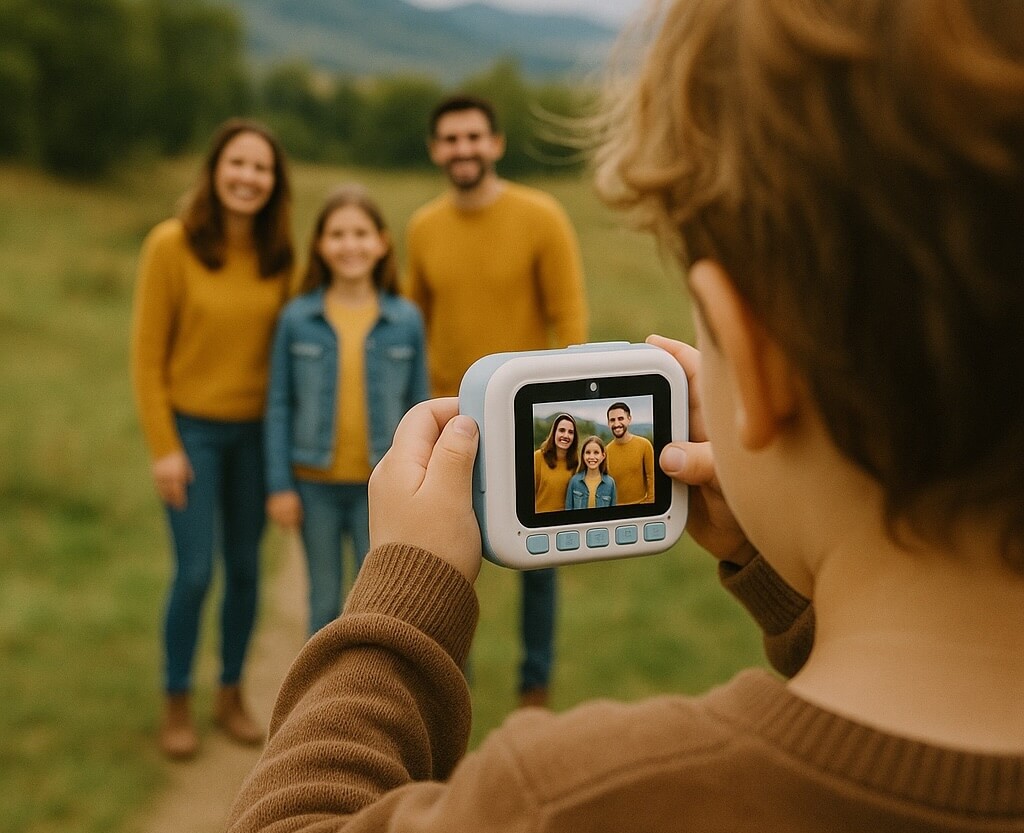 funcam albastru băiat fotografiază2